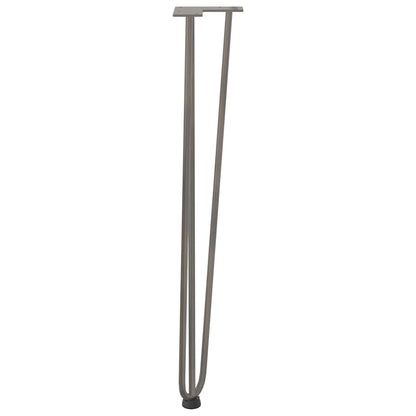 hairpin legs for console tables for Console Table 4 pcs Natural Steel 72 cm Solid Steel