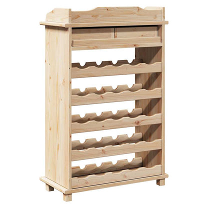 Wine Rack Brown 90 x 60 x 30 cm Solid pine wood