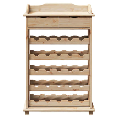 Wine Rack Brown 90 x 60 x 30 cm Solid pine wood