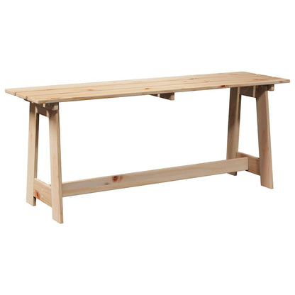 Outdoor Bench Brown 119 x 35 x 47cm Solid pine wood