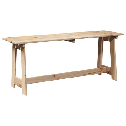 Outdoor Bench Brown 119 x 35 x 47cm Solid pine wood