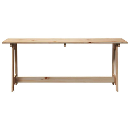 Outdoor Bench Brown 119 x 35 x 47cm Solid pine wood