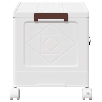 Stackable Storage Box with Wheels 28 L 48.5x29.5x33 cm