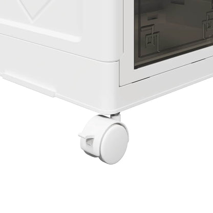 Stackable Storage Box with Wheels 28 L 48.5x29.5x33 cm