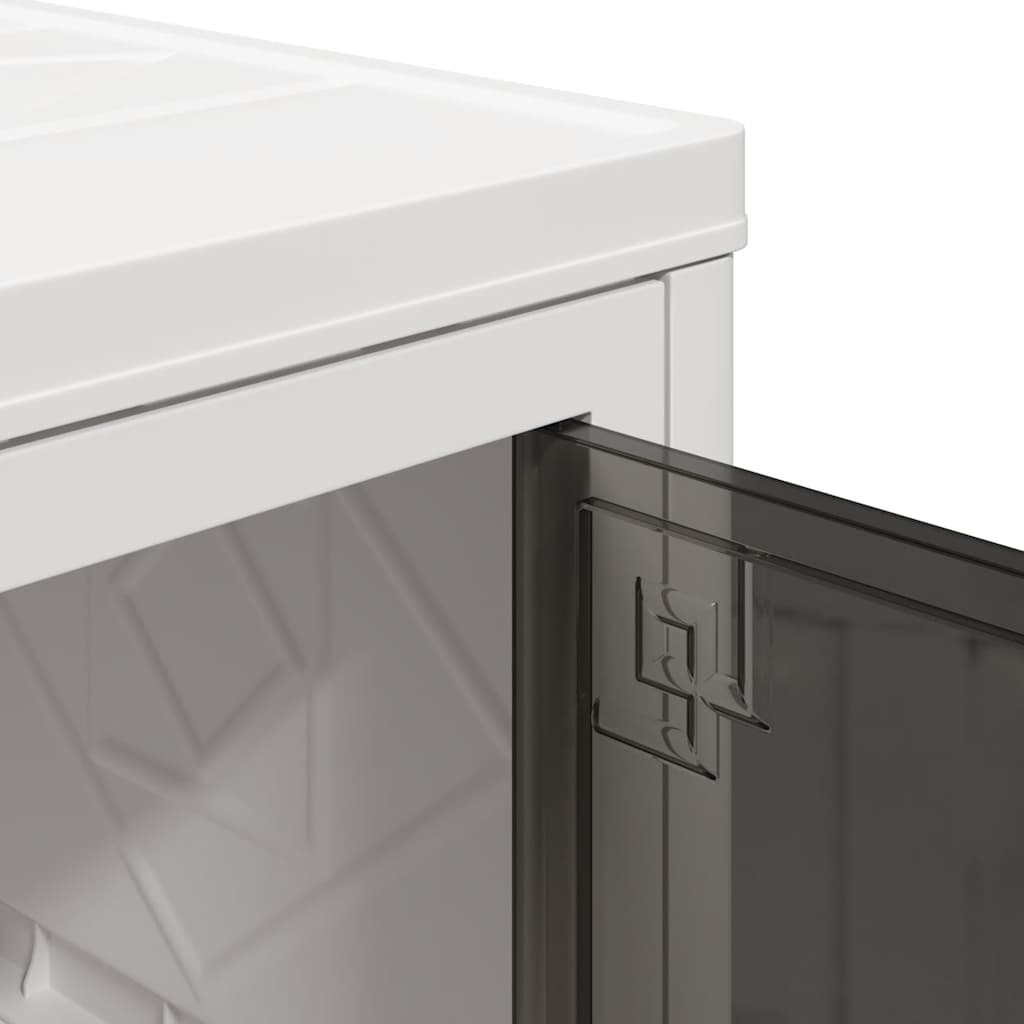 Stackable Storage Box with Wheels 4-Tier 28 L 48x29.5x112.5 cm