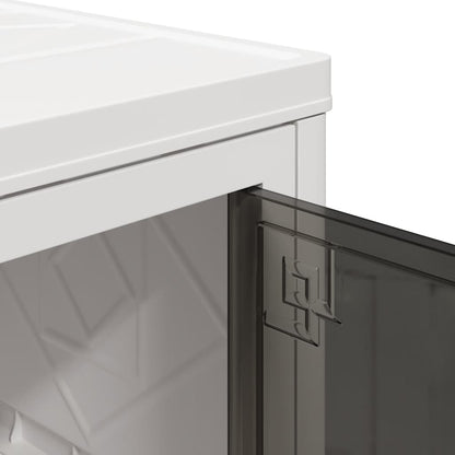 Stackable Storage Box with Wheels 4-Tier 75 L 64x40x141.5 cm