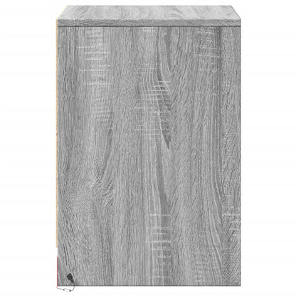 Bedside Cabinets with LED Lights 2 pcs Grey Sonoma Engineered Wood
