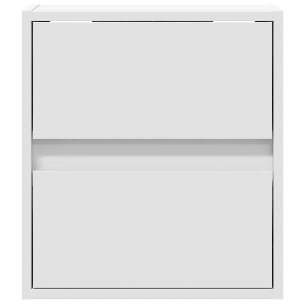 TV Wall Cabinets with LED Lights 2 pcs White 41x31x45 cm
