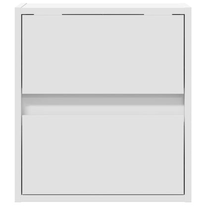 TV Wall Cabinets with LED Lights 2 pcs White 41x31x45 cm
