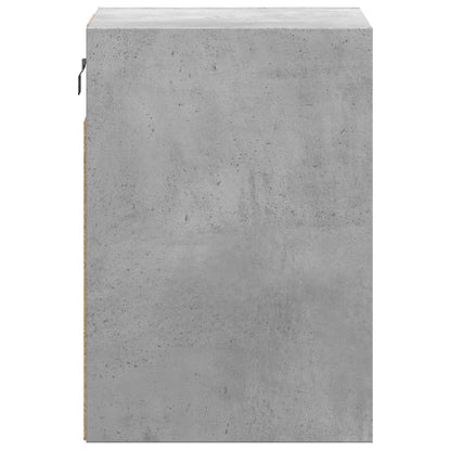 TV Wall Cabinet with LED Lights Concrete Grey 41x31x45 cm