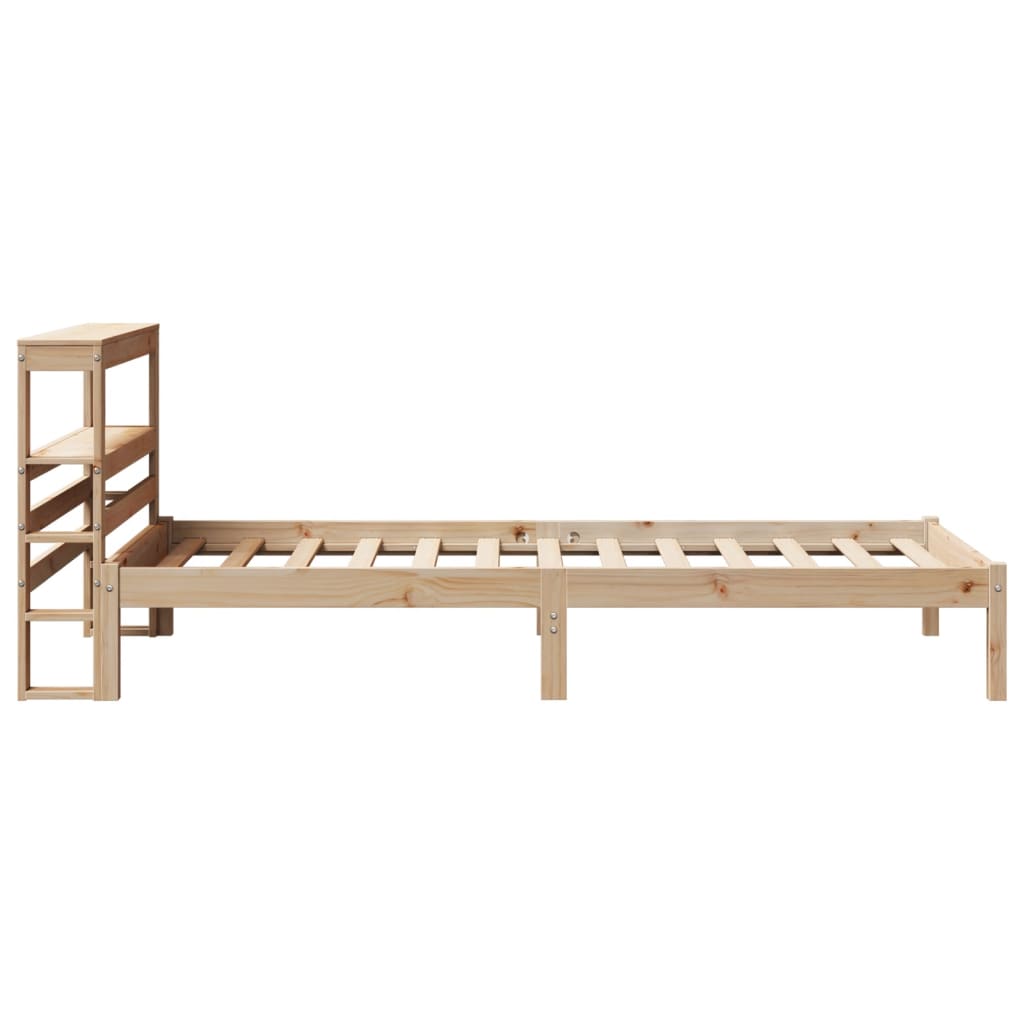 Bed Frame without Mattress 75x190 cm Small Single Solid Wood Pine