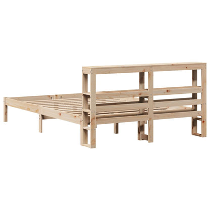 Bed Frame without Mattress 120x190 cm Small Double Solid Wood Pine