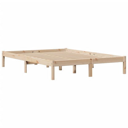 Bed Frame without Mattress 120x190 cm Small Double Solid Wood Pine