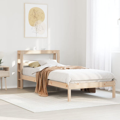 Bed Frame without Mattress 90x200 cm Solid Wood Pine