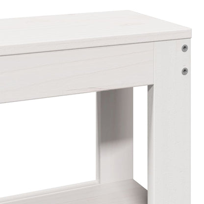 Bed Frame without Mattress White 120x200 cm Solid Wood Pine