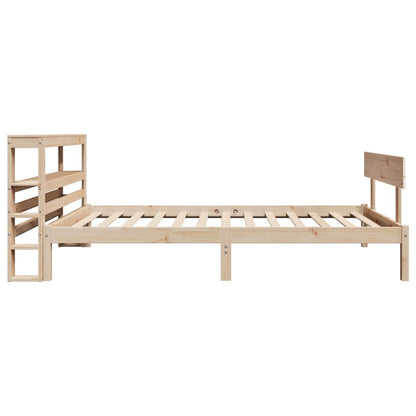 Bed Frame without Mattress 90x200 cm Solid Wood Pine