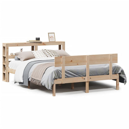 Bed Frame without Mattress 120x200 cm Solid Wood Pine