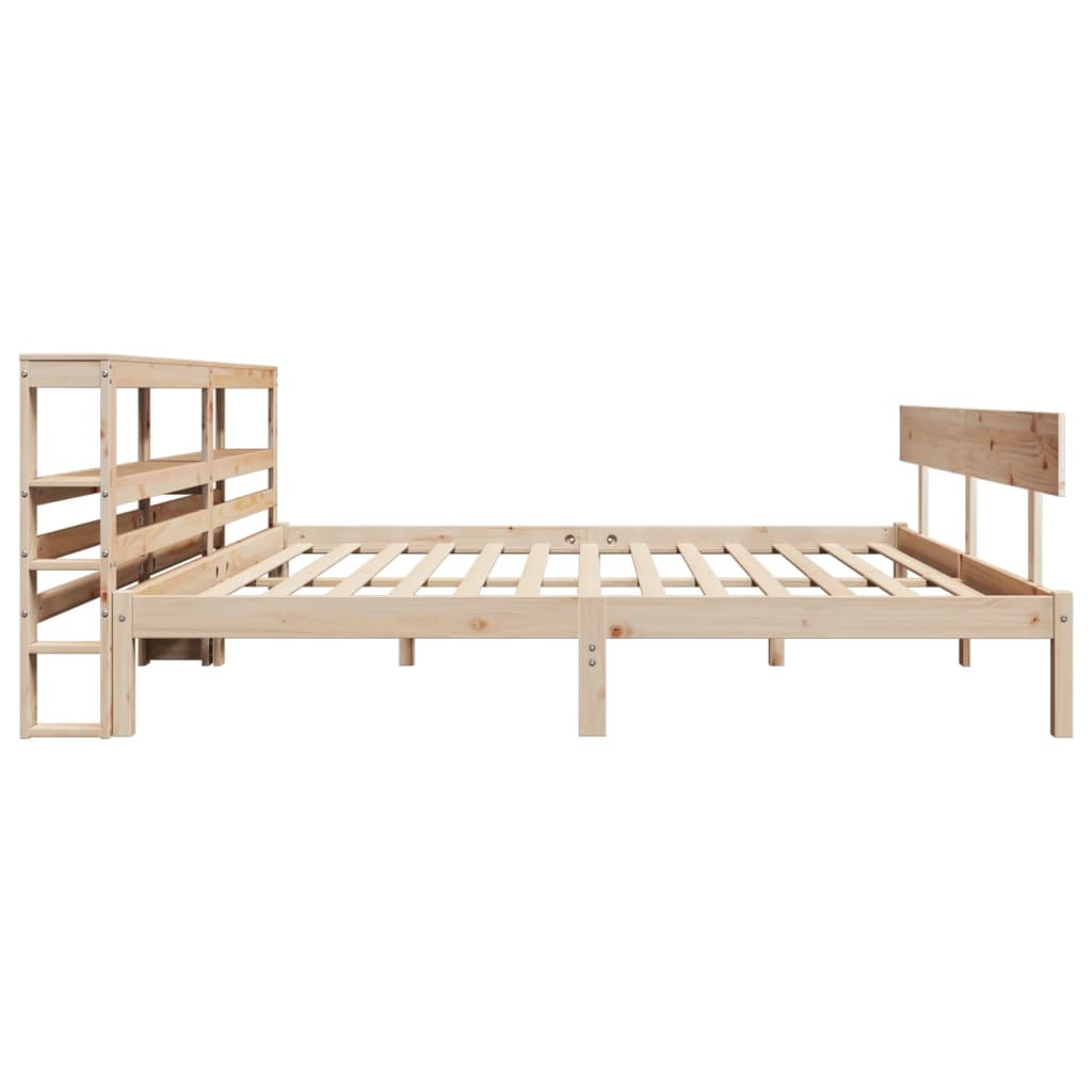 Bed Frame without Mattress 180x200 cm Super King Solid Wood Pine