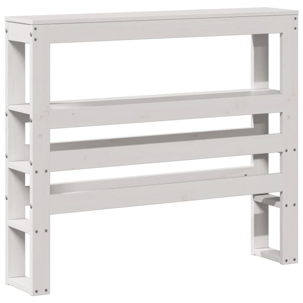 Bed Frame without Mattress White 90x190 cm Single Solid Wood Pine