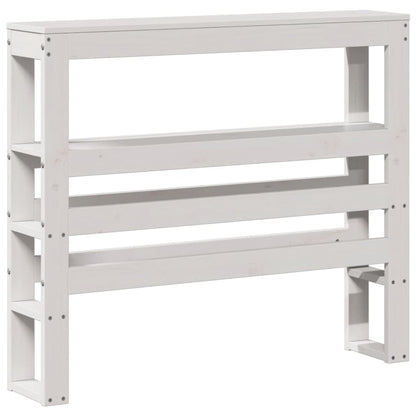Bed Frame without Mattress White 90x190 cm Single Solid Wood Pine