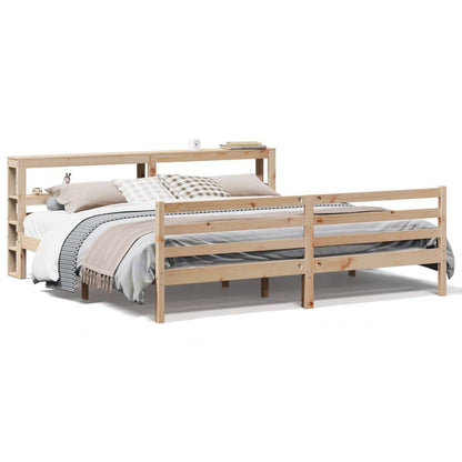 Bed Frame without Mattress 180x200 cm Super King Solid Wood Pine