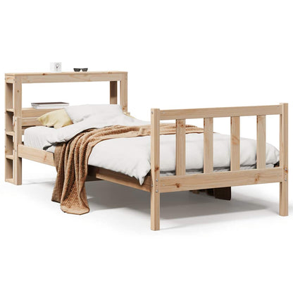 Bed Frame without Mattress 90x190 cm Single Solid Wood Pine