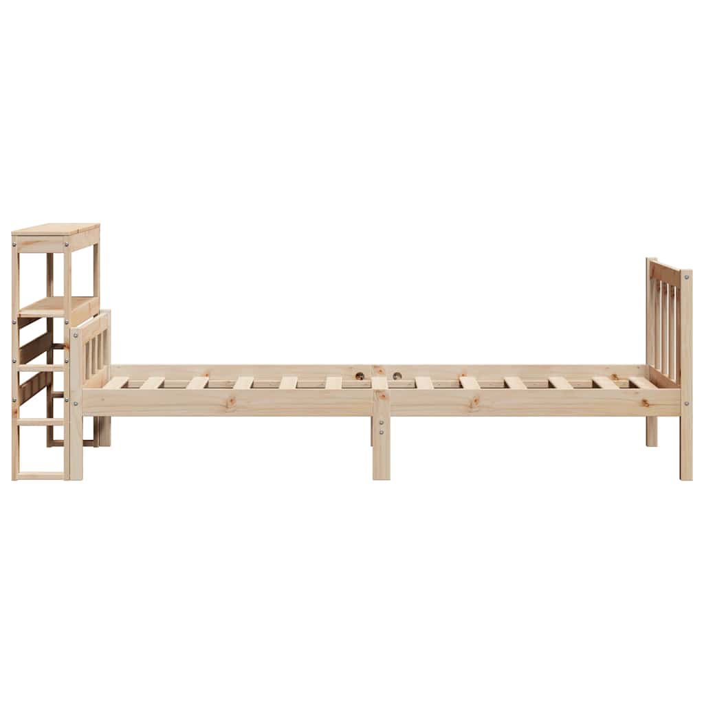 Bed Frame without Mattress 90x190 cm Single Solid Wood Pine