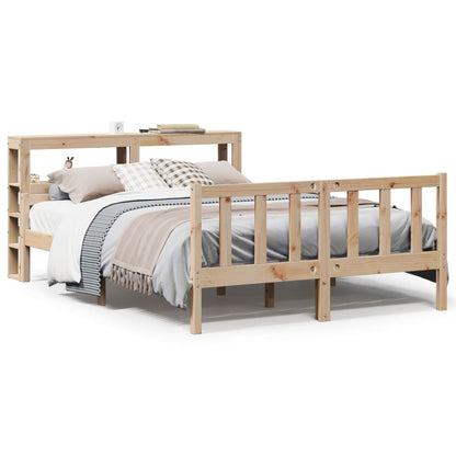 Bed Frame without Mattress 120x190 cm Small Double Solid Wood Pine