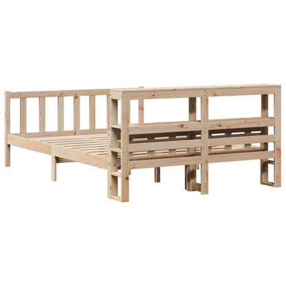 Bed Frame without Mattress 120x190 cm Small Double Solid Wood Pine