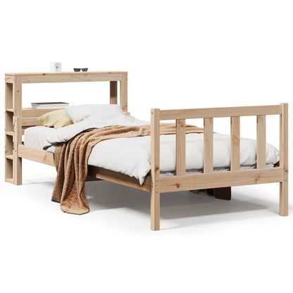 Bed Frame without Mattress 100x200 cm Solid Wood Pine