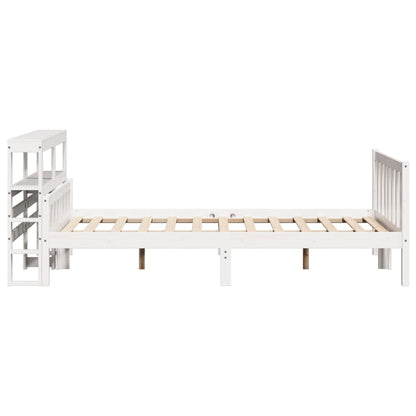 Bed Frame without Mattress White 160x200 cm Solid Wood Pine