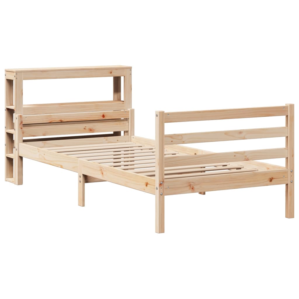Bed Frame with Headboard without Mattress 90x200 cm