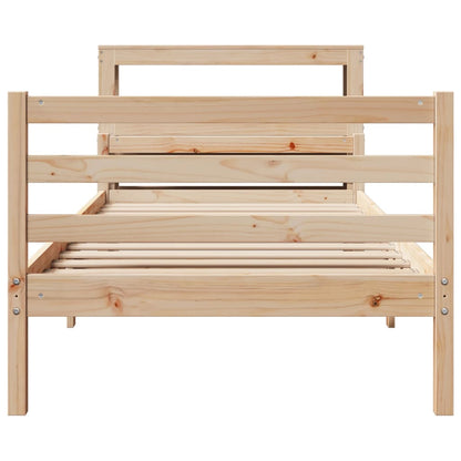 Bed Frame with Headboard without Mattress 90x200 cm