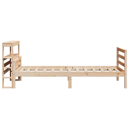 Bed Frame with Headboard without Mattress 90x200 cm