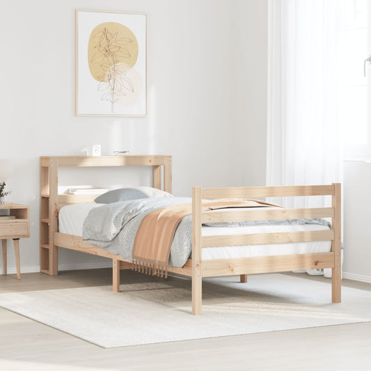 Bed Frame with Headboard without Mattress 90x200 cm