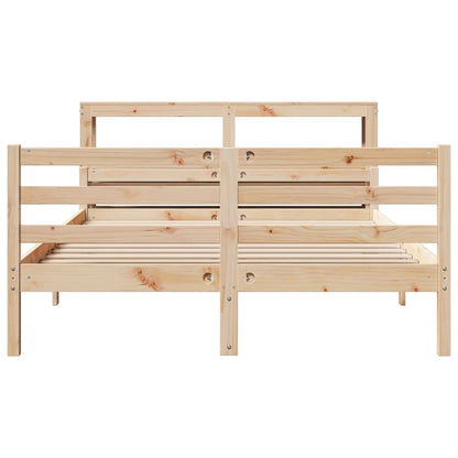 Bed Frame with Headboard without Mattress 140x200 cm