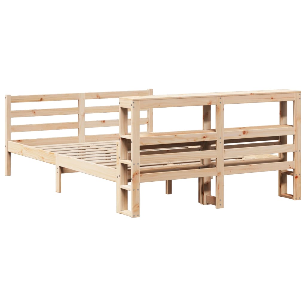 Bed Frame with Headboard without Mattress 140x200 cm