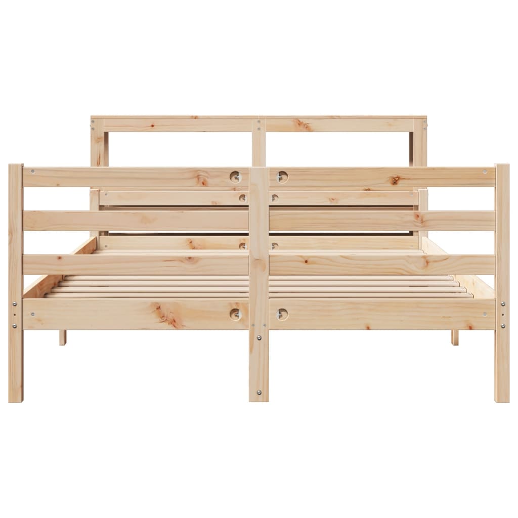 Bed Frame with Headboard without Mattress 150x200 cm King Size