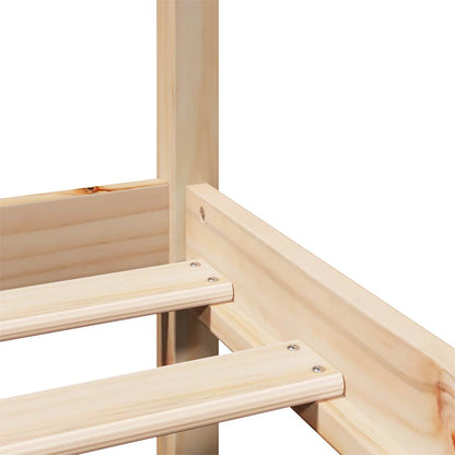 Bed Frame with Headboard without Mattress 75x190 cm Small Single