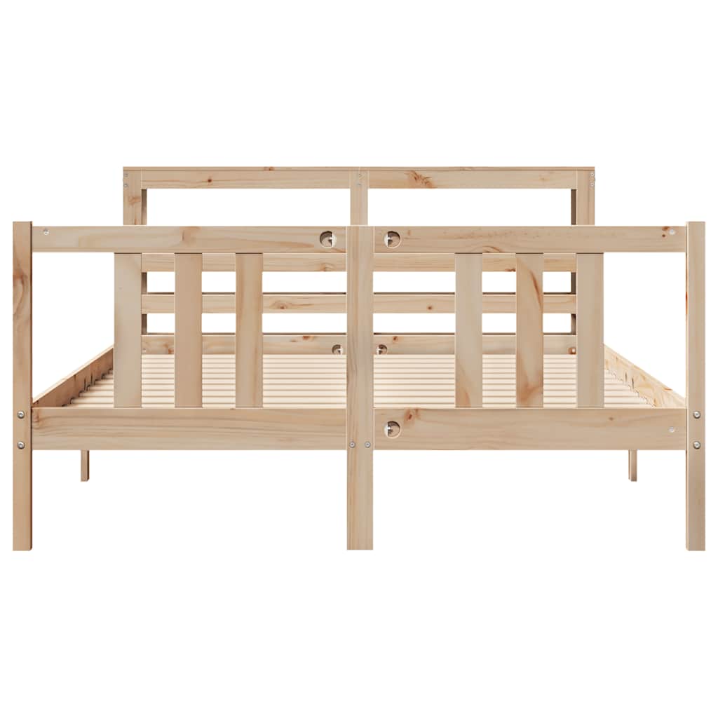Bed Frame with Headboard without Mattress 120x200 cm