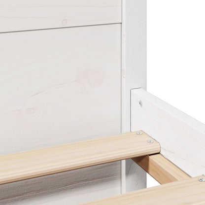 Bed Frame with Headboard without Mattress White 135x190 cm Double