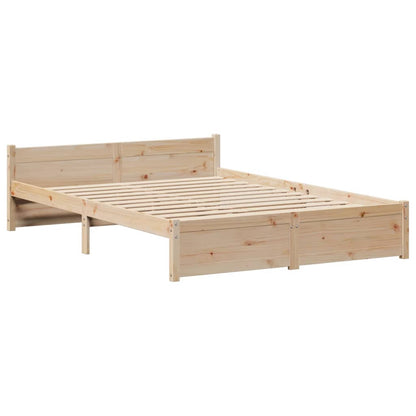 Bed Frame with Headboard without Mattress 140x190 cm