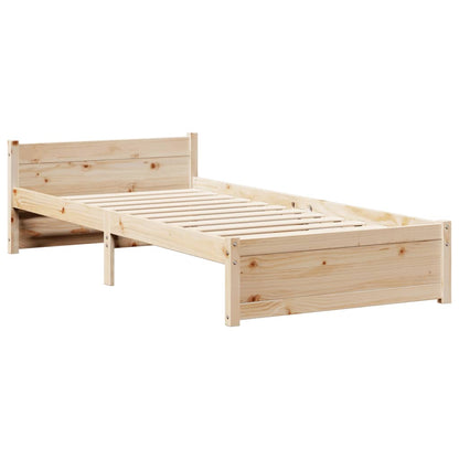 Bed Frame with Headboard without Mattress 90x200 cm