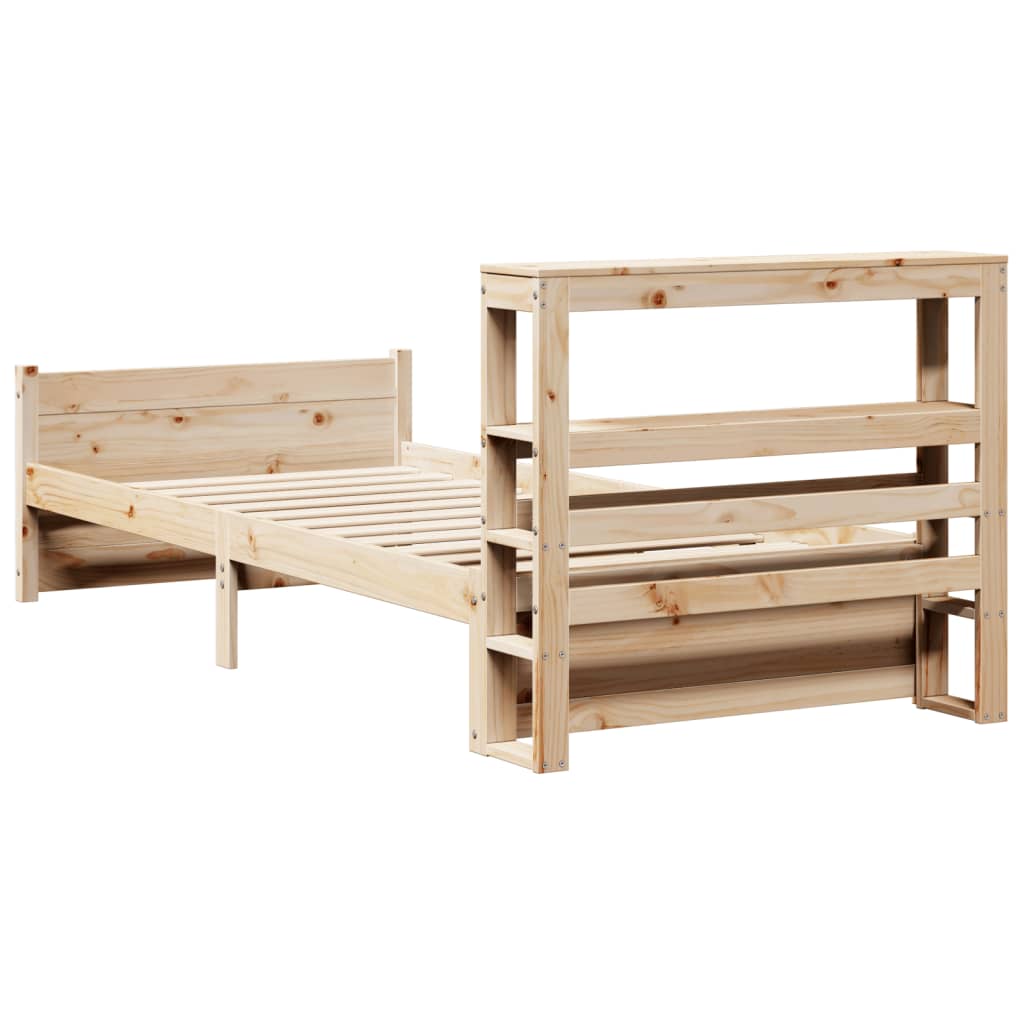 Bed Frame with Headboard without Mattress 100x200 cm