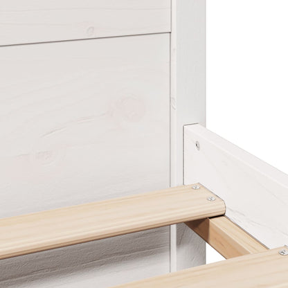 Bed Frame with Headboard without Mattress White 160x200 cm