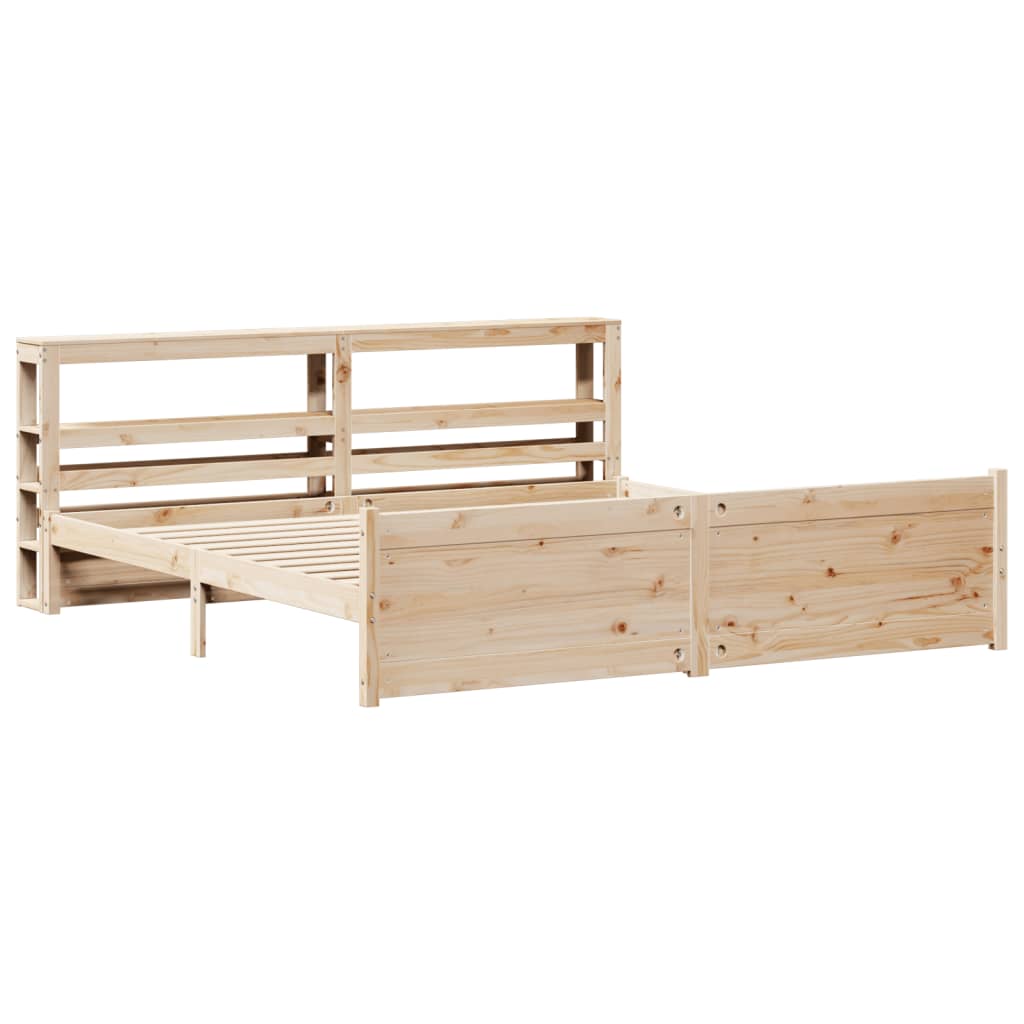 Bed Frame with Headboard without Mattress 180x200 cm Super King