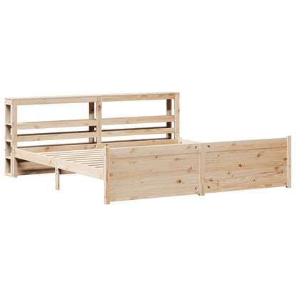 Bed Frame with Headboard without Mattress 180x200 cm Super King