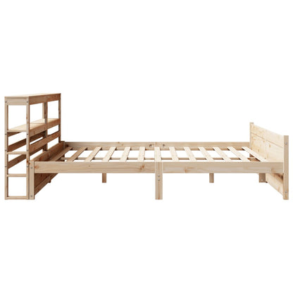 Bed Frame with Headboard without Mattress 200x200 cm