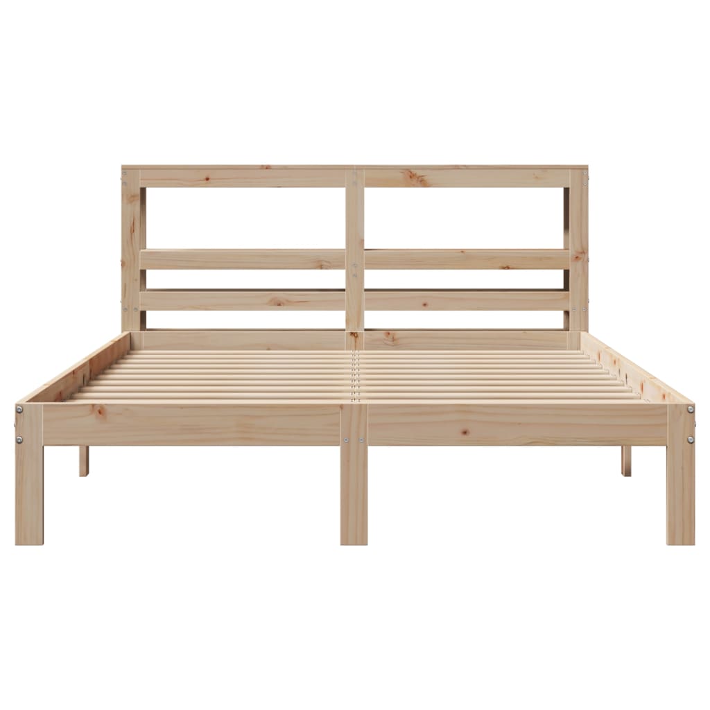 Bed Frame with Headboard without Mattress 120x190 cm Small Double