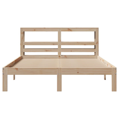 Bed Frame with Headboard without Mattress 120x190 cm Small Double